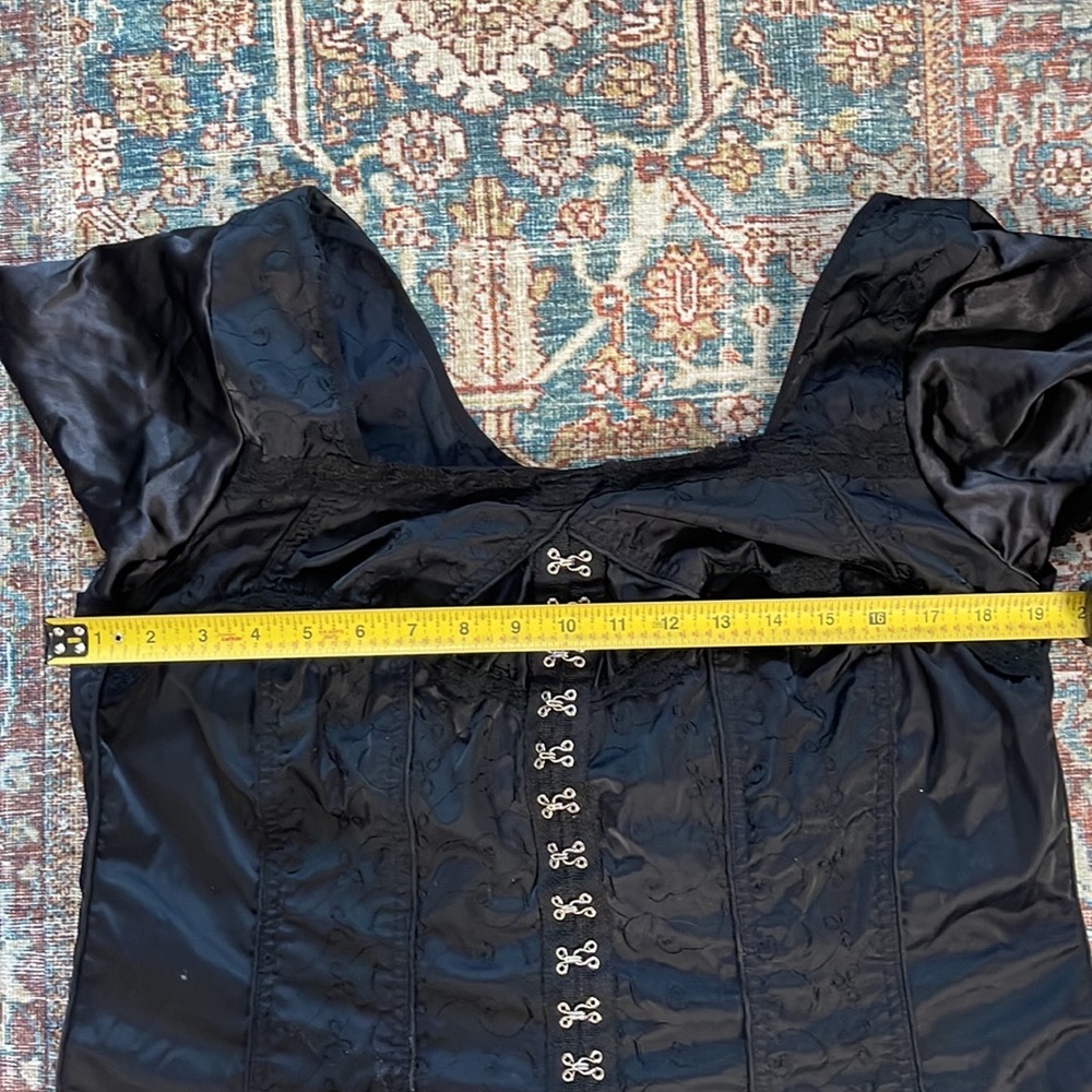 Vintage Tripp NYC Black Lace Corset Gothic Women’s 3X Steampunk Top Blouse Y2K - Picture 5 of 5